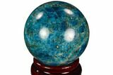 Bright Blue Apatite Sphere - Madagascar #121809-1
